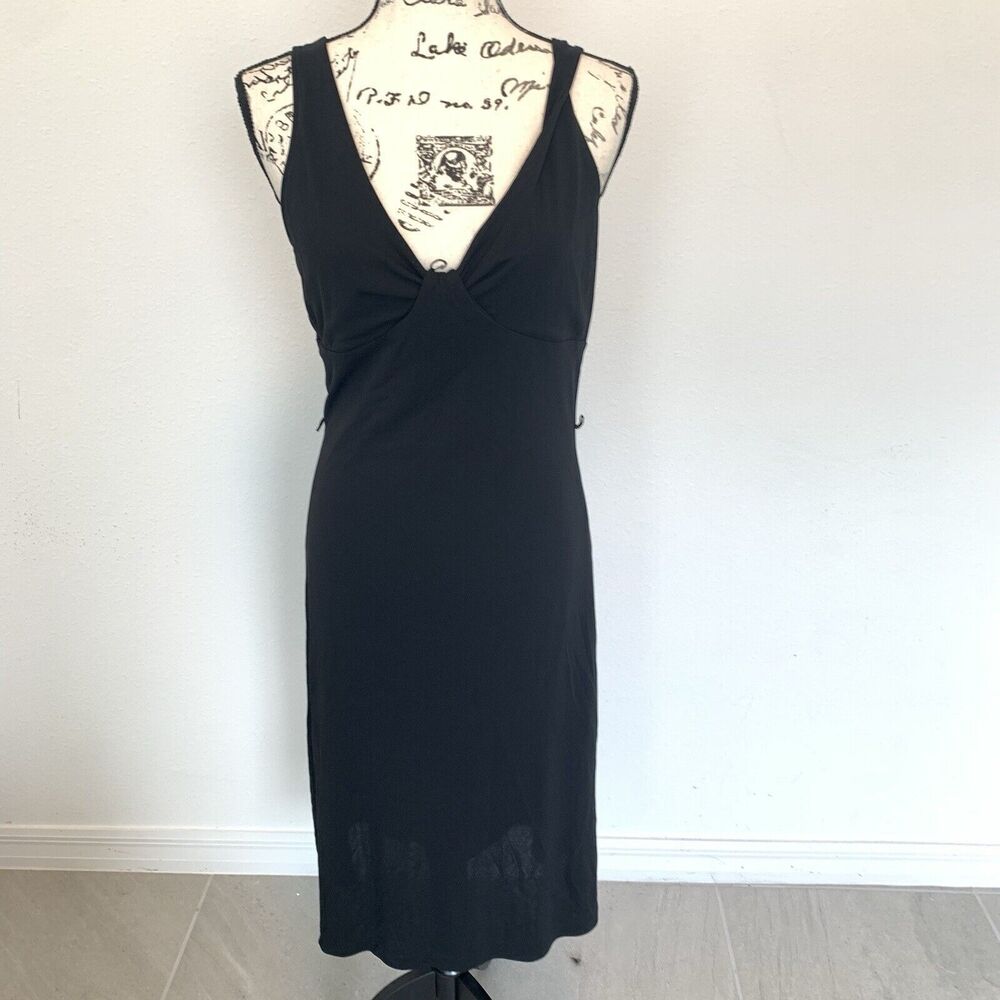Banana Republic MIDI Black Dress Size M